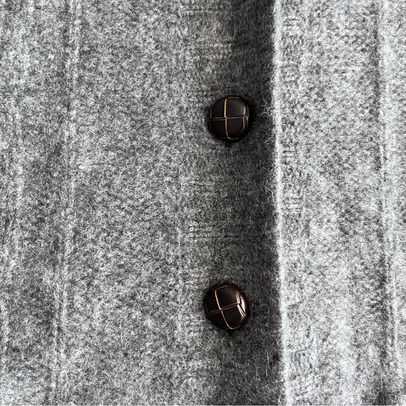 LAST CHANCE Grey Cashmere Long Cardigan - Picture 4 of 5